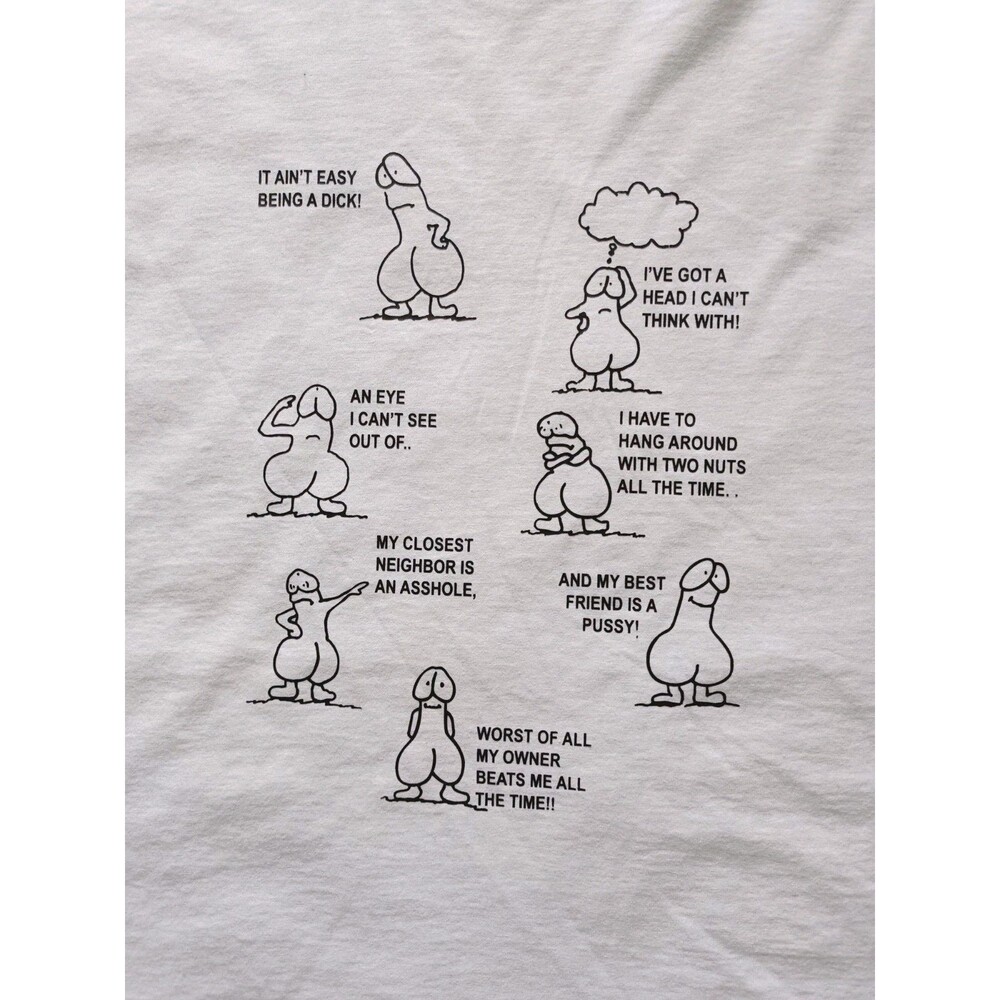It Ain't Easy Being A Dick T-Shirt Funny Adult Humor Novelty 2XL - Picture 2 of 6